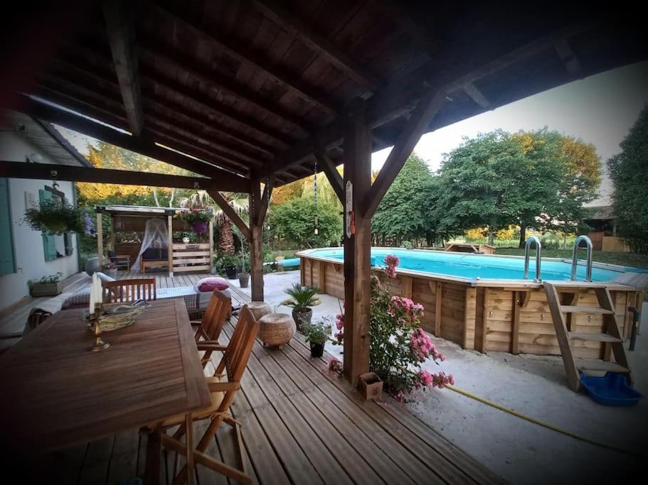 Maison Avec Piscine Proche Des Thermes Mauleon-D'armagnac 外观 照片
